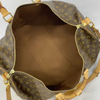 Louis Vuitton Boston Bag Monogram Keepall Bandouliere 55 Brown — view 4
