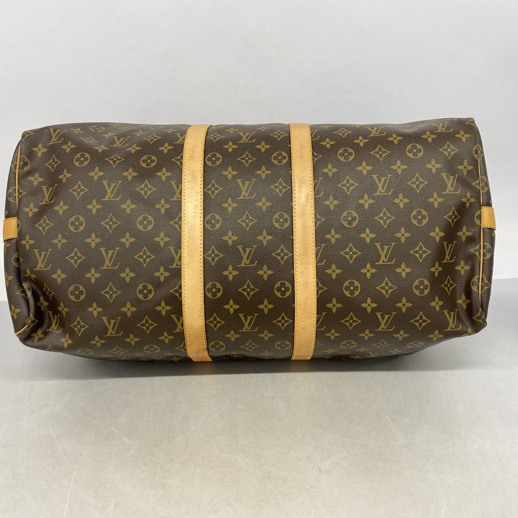 Louis Vuitton Boston Bag Monogram Keepall Bandouliere 55 Brown — view 3