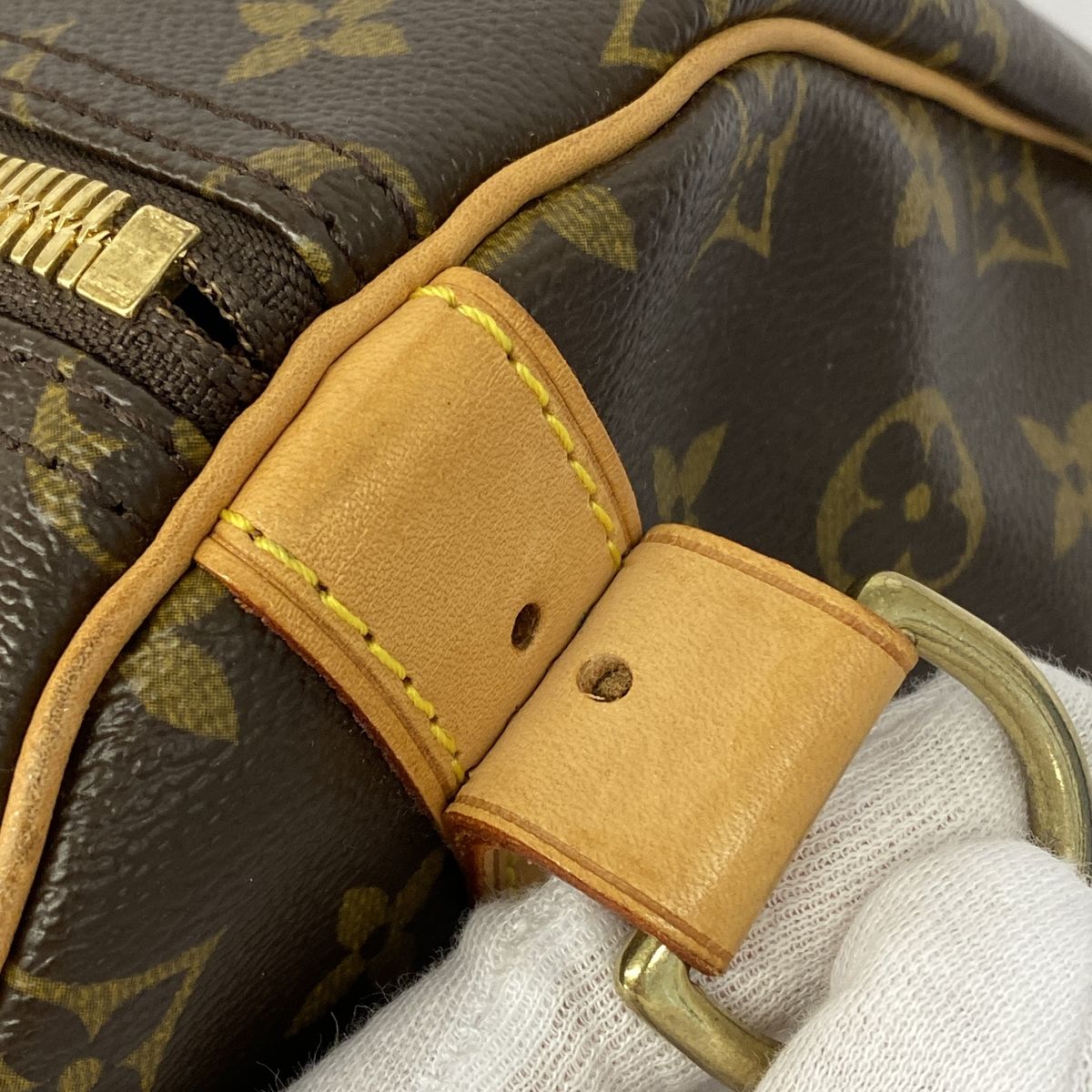 Louis Vuitton Boston Bag Monogram Keepall Bandouliere 55 Brown — view 6