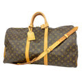 Louis Vuitton Boston Bag Monogram Keepall Bandouliere 55 Brown