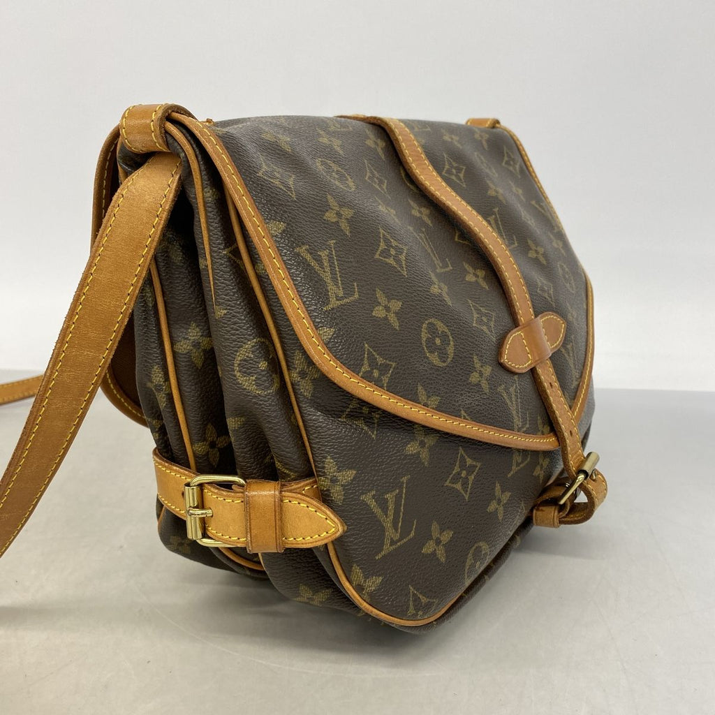 Louis Vuitton Shoulder Bag Monogram Saumur 30 Brown — view 2