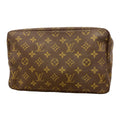 Louis Vuitton Pouch Monogram Trousse Toilet 28 Brown