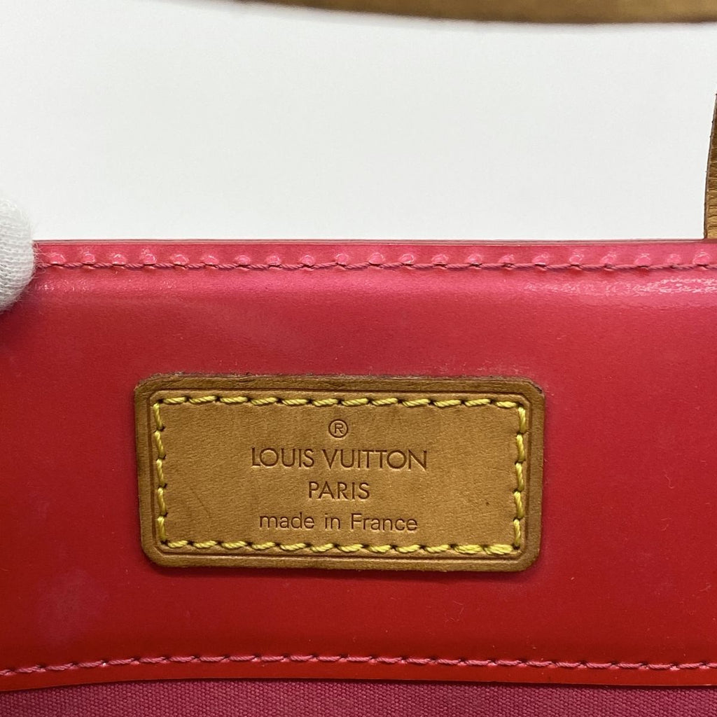 Louis Vuitton Tote Bag Vernis Reed MM Fuchsia Pink — view 5