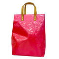 Louis Vuitton Tote Bag Vernis Reed MM Fuchsia Pink