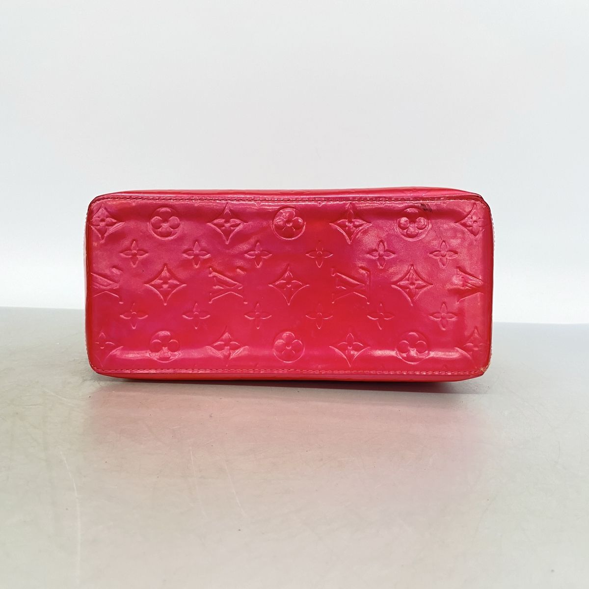 Louis Vuitton Tote Bag Vernis Reed MM Fuchsia Pink — view 3