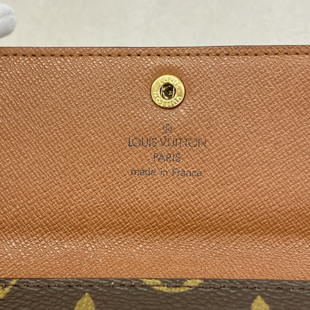 Louis Vuitton Trifold Wallet Monogram Porte Tresor Etui Papiers Brown — view 4