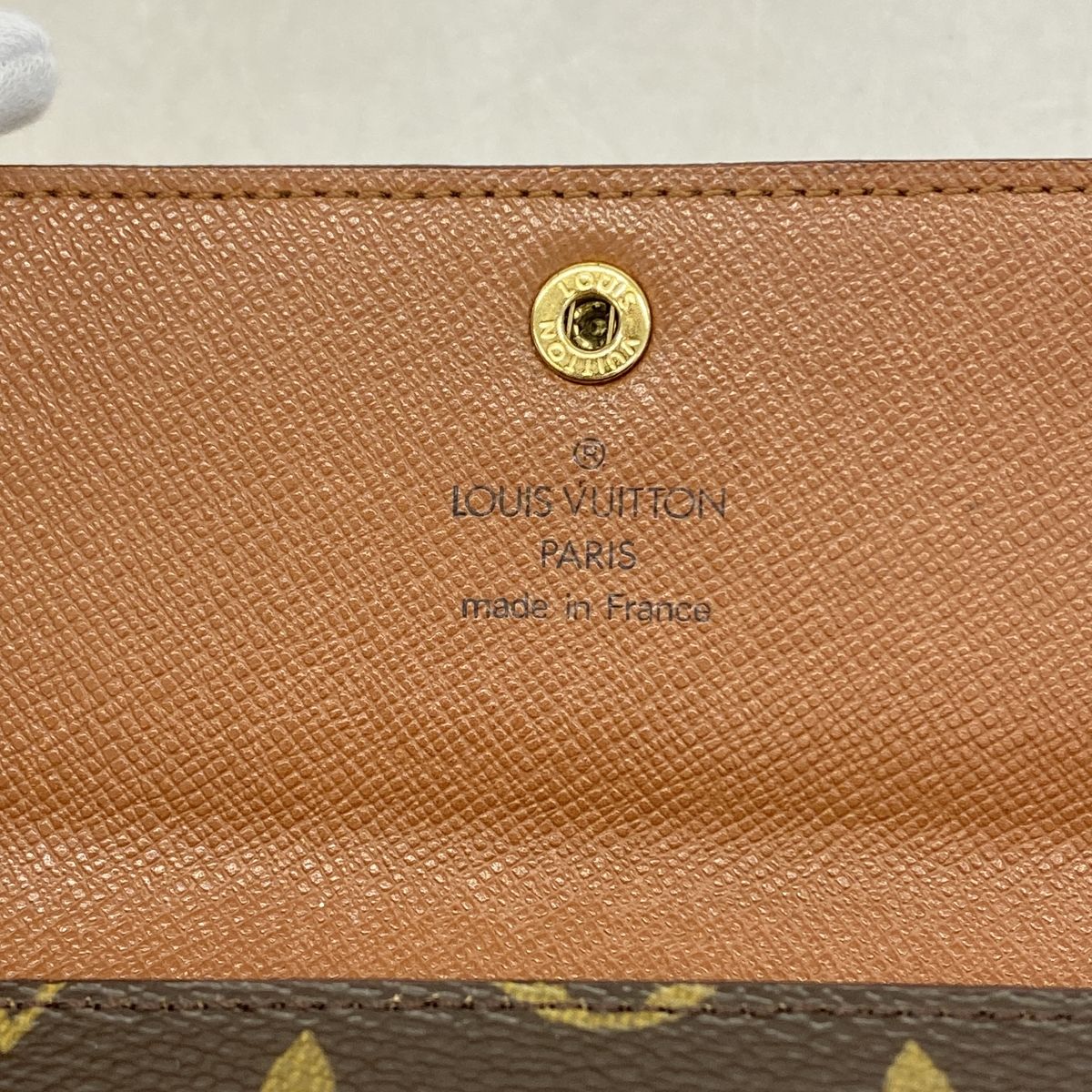 Louis Vuitton Trifold Wallet Monogram Porte Tresor Etui Papiers Brown — view 4