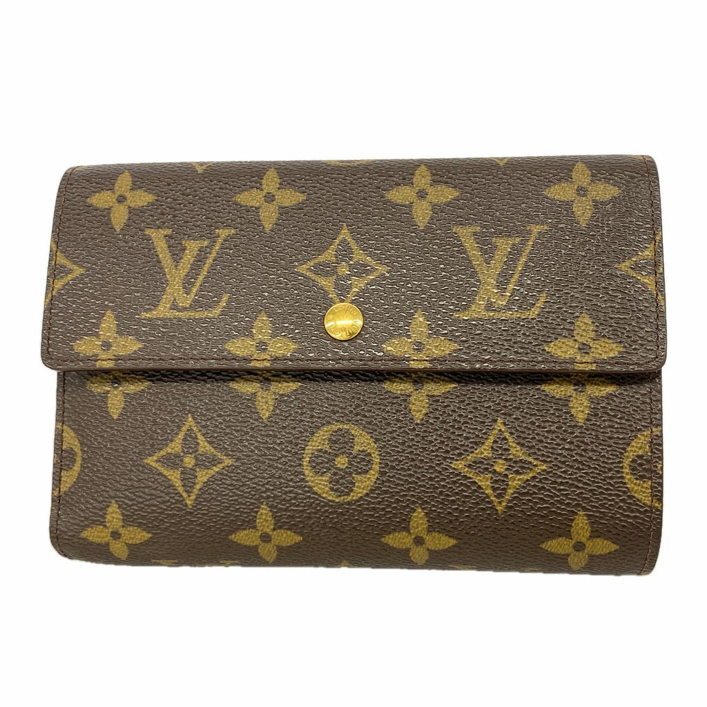 Louis Vuitton Trifold Wallet Monogram Porte Tresor Etui Papiers Brown