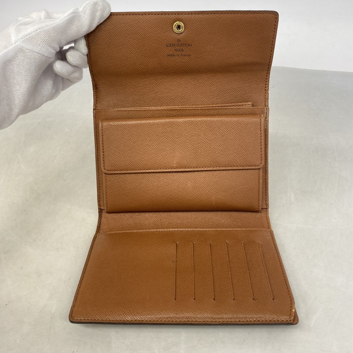 Louis Vuitton Trifold Wallet Monogram Porte Tresor Etui Papiers Brown — view 3