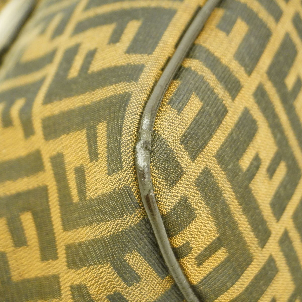 Fendi Shoulder Bag Zucca Nylon Canvas Brown Silver — view 6