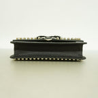 Fendi Shoulder Bag Leather Black Silver — view 3