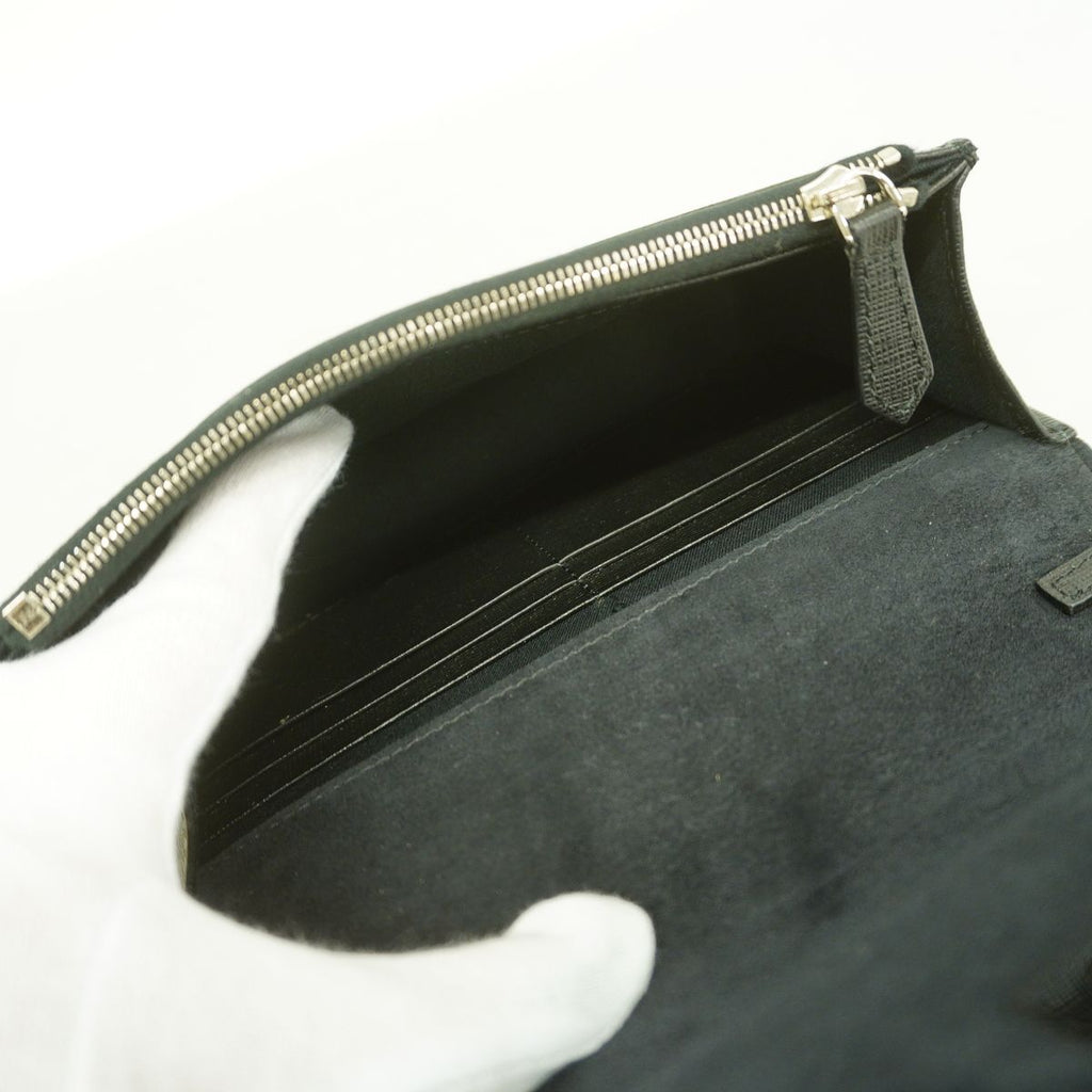 Fendi Shoulder Bag Leather Black Silver — view 4