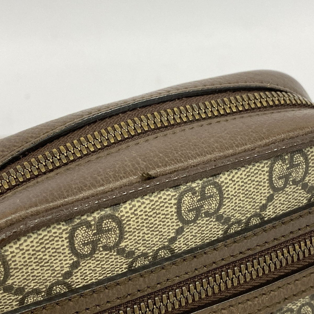 Gucci Shoulder Bag Ophidia Brown Gold — view 8