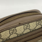 Gucci Shoulder Bag Ophidia Brown Gold — view 8