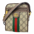 Gucci Shoulder Bag Ophidia Brown Gold