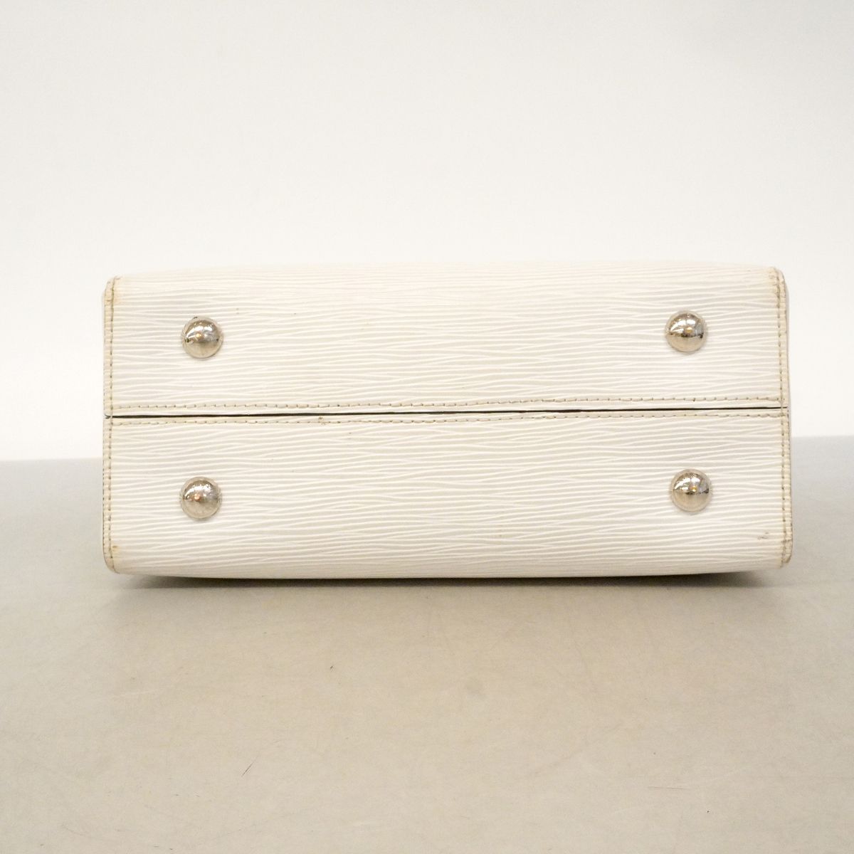 Louis Vuitton Epi Grenelle PM Blanc Handbag — view 3