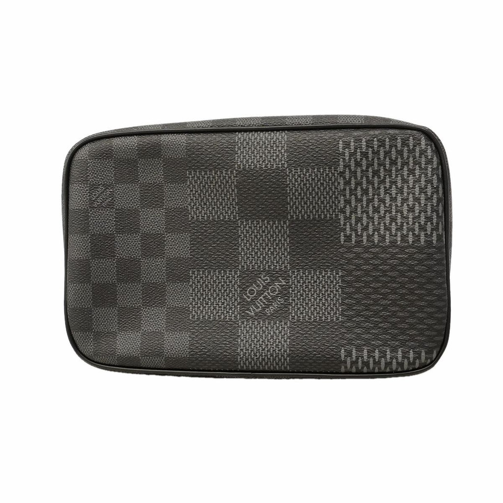 Louis Vuitton Pouch Damier Graphite Trousse Toilette GM Black
