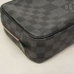Louis Vuitton Pouch Damier Graphite Trousse Toilette GM Black — view 6