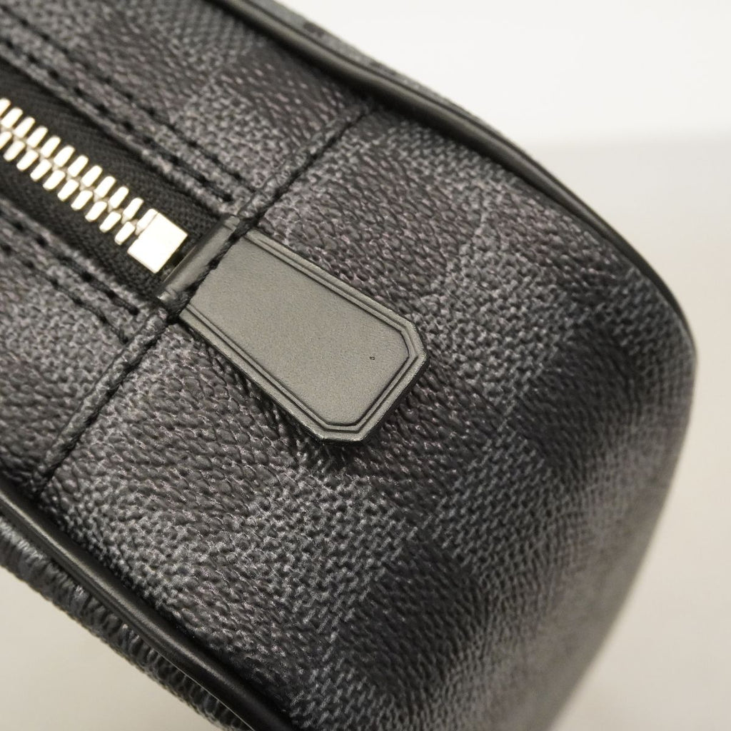 Louis Vuitton Pouch Damier Graphite Trousse Toilette GM Black — view 8