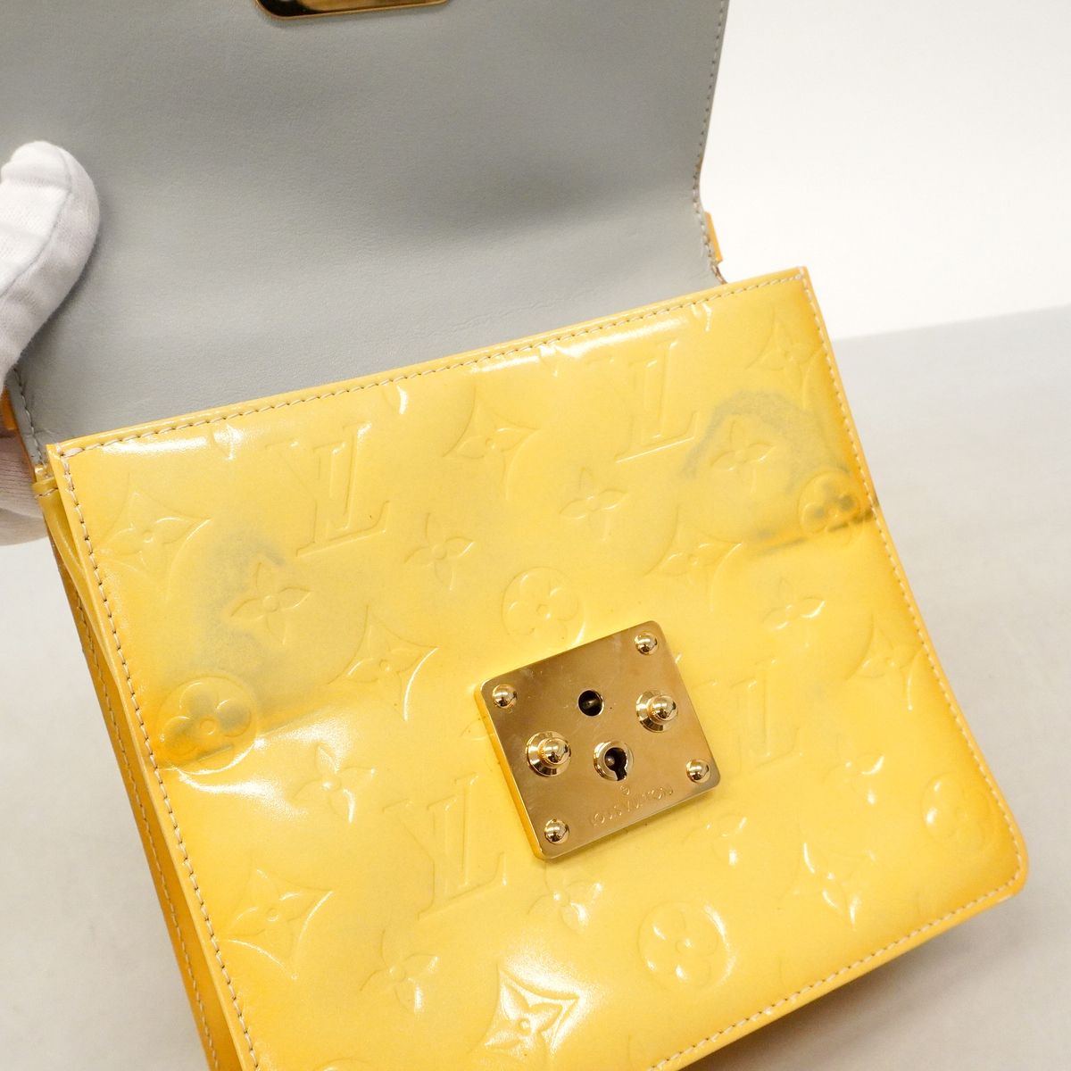 Louis Vuitton Vernis Spring Street Gray Handbag — view 6