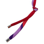 Hermes Necklace Tourbillon Choker Silver Multicolor Metal Silk — view 5