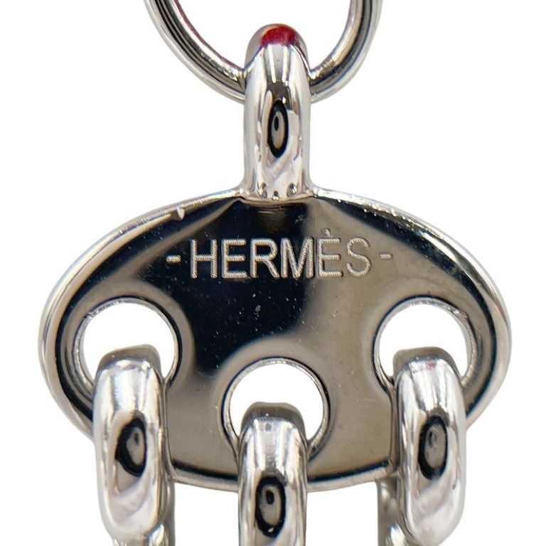 Hermes Necklace Tourbillon Choker Silver Multicolor Metal Silk — view 4