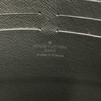 Louis Vuitton Clutch Pochette Voyage MM Ardoise Taiga Second Silver — view 8