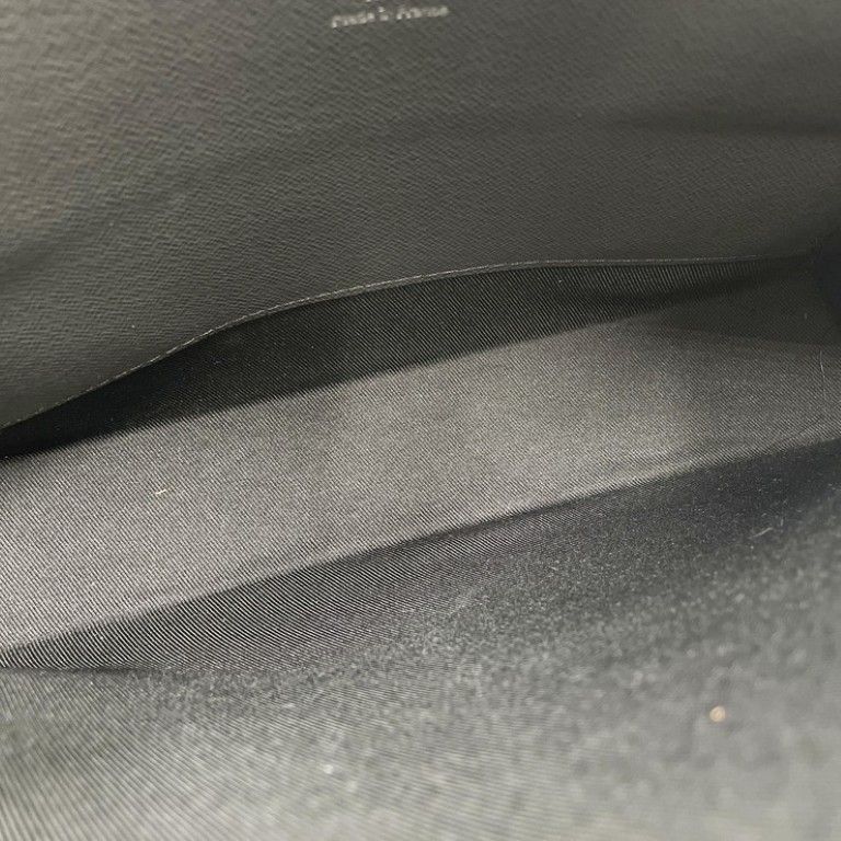 Louis Vuitton Clutch Pochette Voyage MM Ardoise Taiga Second Silver — view 7