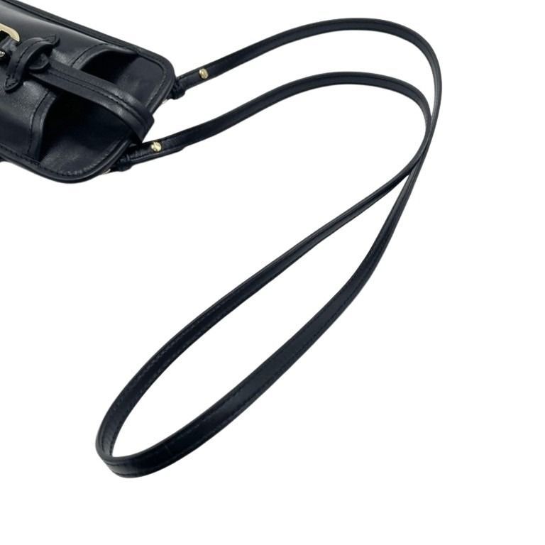 Fendi Shoulder Bag Phone Pouch Black Leather Smartphone — view 6