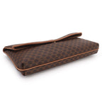 Celine Macadam Clutch Leather Brown Gold Vintage — view 4