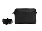 Louis Vuitton Shoulder Bag Monogram Shadow Duo Messenger Black Leather