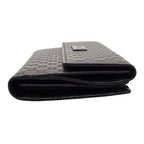 Gucci Hooklong Wallet Leather Black Gold — view 4