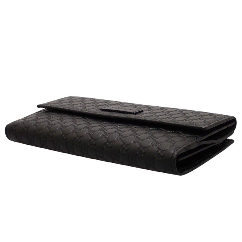 Gucci Hooklong Wallet Leather Black Gold — view 6