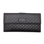 Gucci Hooklong Wallet Leather Black Gold — view 2