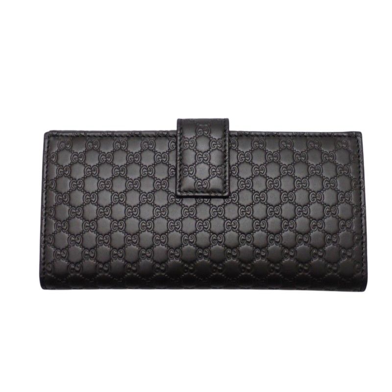 Gucci Hooklong Wallet Leather Black Gold — view 3