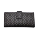 Gucci Hooklong Wallet Leather Black Gold — view 3