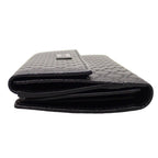 Gucci Hooklong Wallet Leather Black Gold — view 5