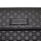 Gucci Hooklong Wallet Leather Black Gold — view 8