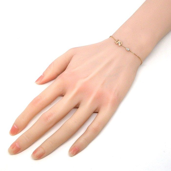 Chanel Bure Extra de Drop Motif 5 Points Diamond Total 18k Pink Gold Bracelet — view 6