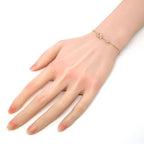 Chanel Bure Extra de Drop Motif 5 Points Diamond Total 18k Pink Gold Bracelet — view 6