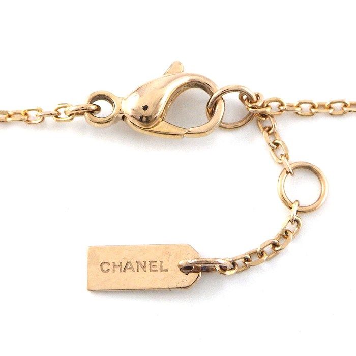 Chanel Bure Extra de Drop Motif 5 Points Diamond Total 18k Pink Gold Bracelet — view 3