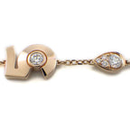 Chanel Bure Extra de Drop Motif 5 Points Diamond Total 18k Pink Gold Bracelet — view 2