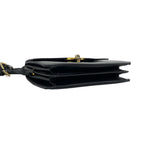 Gucci Vintage Turnlock Calf Leather Shoulder Bag Pochette Black — view 7