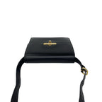 Gucci Vintage Turnlock Calf Leather Shoulder Bag Pochette Black — view 4