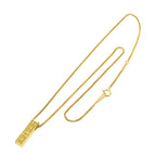 Celine Logo Ruby Necklace 42 18k YG Yellow Gold 750 Neckalce — view 2