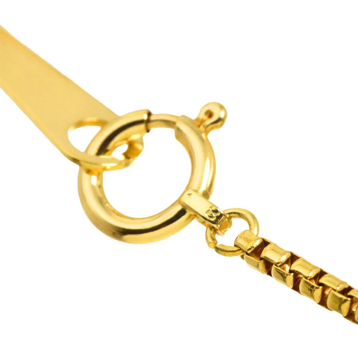 Celine Logo Ruby Necklace 42 18k YG Yellow Gold 750 Neckalce — view 7