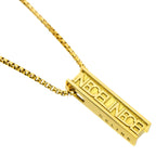 Celine Logo Ruby Necklace 42 18k YG Yellow Gold 750 Neckalce — view 3