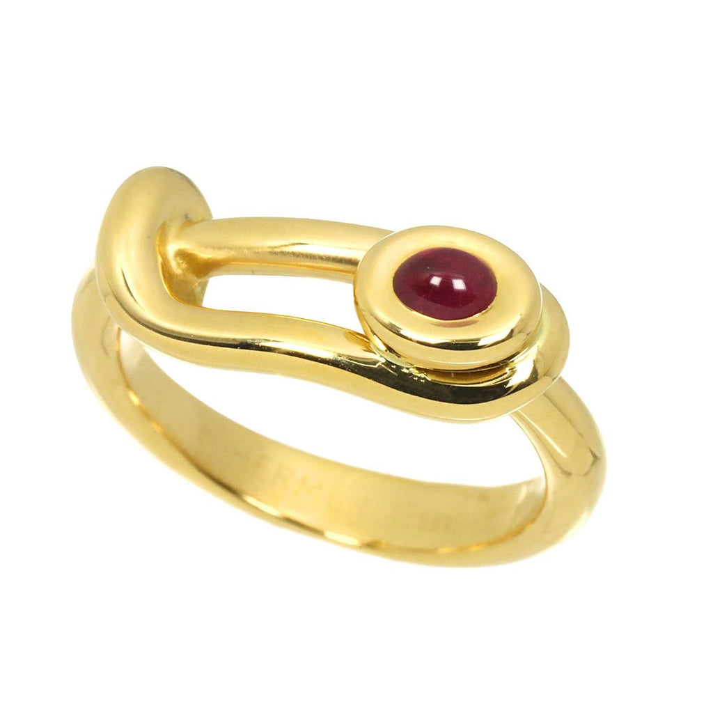 Hermes 51 Ring Ruby 18k YG Yellow Gold — view 4