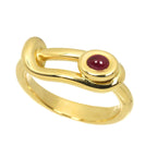 Hermes 51 Ring Ruby 18k YG Yellow Gold — view 4