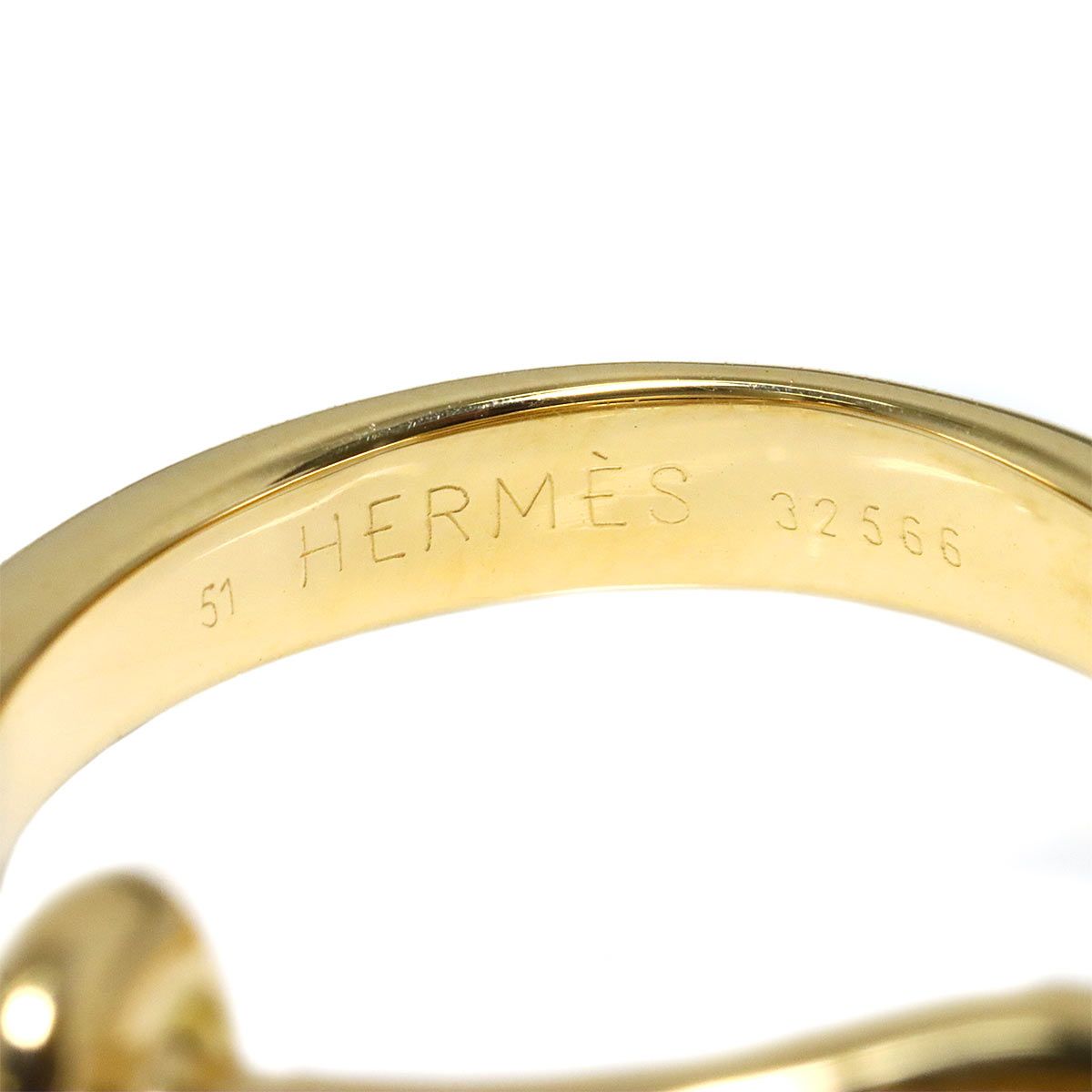 Hermes 51 Ring Ruby 18k YG Yellow Gold — view 3